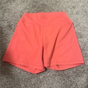 BuffBunny Vibrant Coral Athletic Shorts